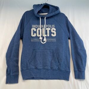 Indianapolis Colts NFL Athletic Campus Crew Hoodie Blue Men’s Size Small